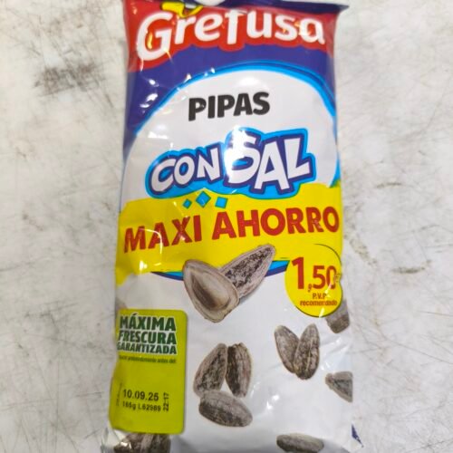 Pipas G con sal Maxi Ahorro 185gr.