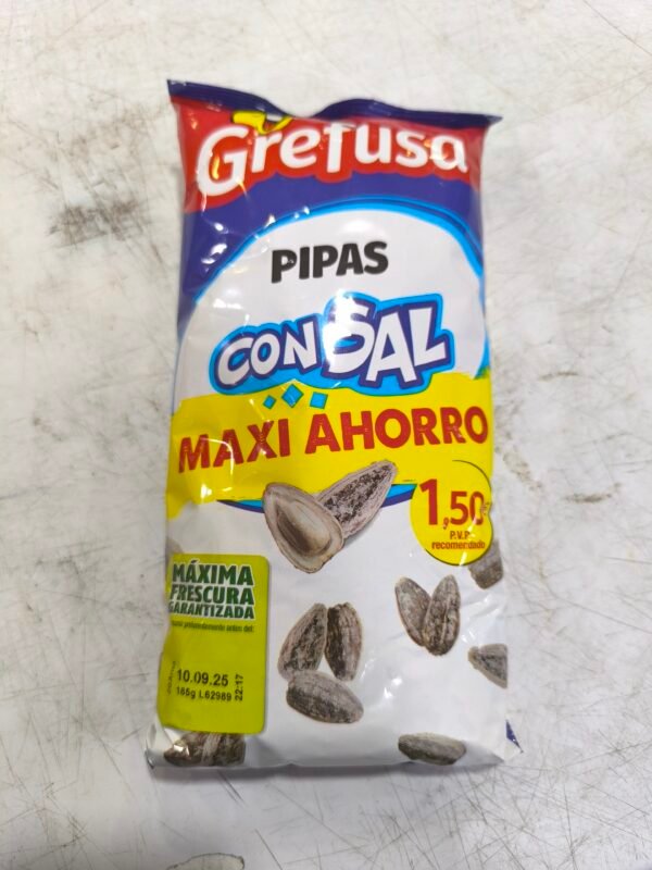 Pipas G con sal Maxi Ahorro 185gr.