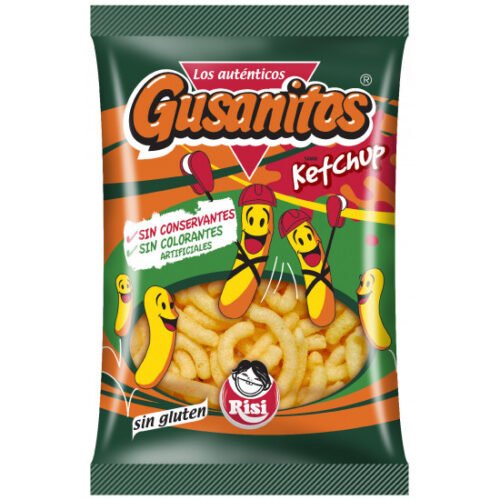 Gusanitos ketchup 35gr.